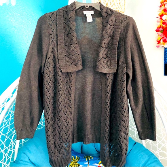 CATHERINES PLUS SIZE OPEN FRONT SWEATER ~ 14/16 π€ - Picture 1 of 6